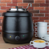 Elektrischer Suppentopf, bauchige Form mit Digital-Display, 10 Liter – Bild 6